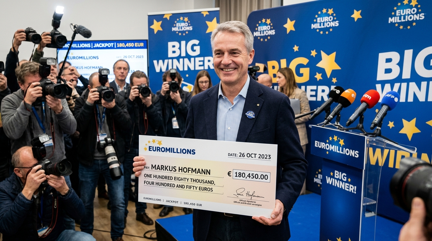 Markus Hofmann EuroMillions Winner with Lotto Champ